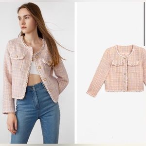 J.ing tweed cardigan